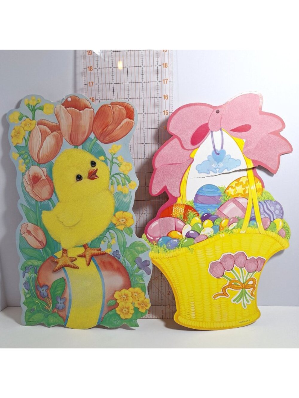 Easter Vintage 20" Die Cut Wall Decorations Eureka American Greetings Cardboard - Picture 2 of 12